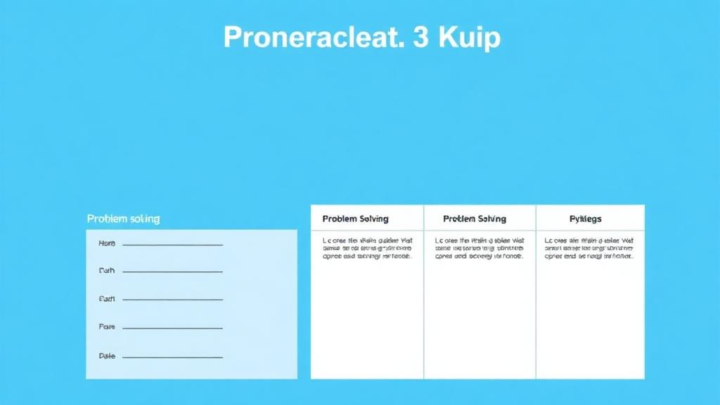 A3 Problem Solving Template